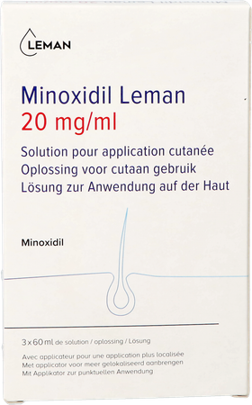 Minoxidil Leman 20mg/ml Opl Cutaan Gebruik 3x60ml 2
