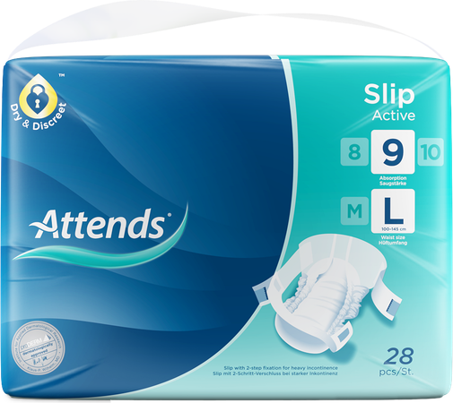 Attends Slip Active 9 Large 1x28 2