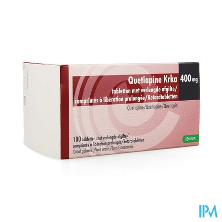 Quetiapine Krka 400mg Verl.afgifte Comp 100x400mg