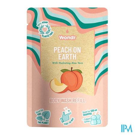 Wondr Body Wash Peach On Earth Refill 40g 1