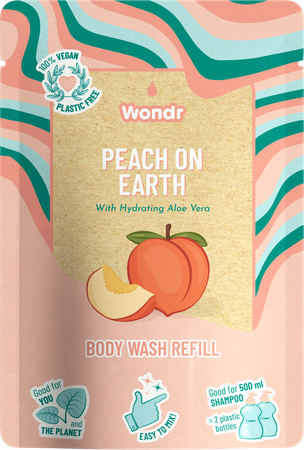 Wondr Gel Douche Peach On Earth Recharge 40g 1