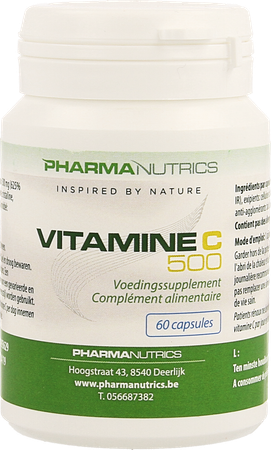 Vit C 500 V-caps 60 Pharmanutrics 1