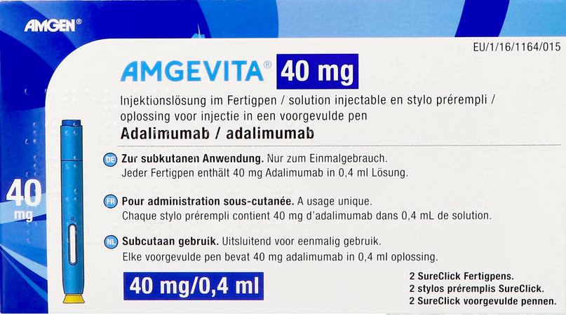 Amgevita 40mg Opl Inj 100mg/ml Voorgevulde Pen 2 4