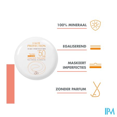 Avene Zon Compact Getint Spf50+ Goud 10g 8