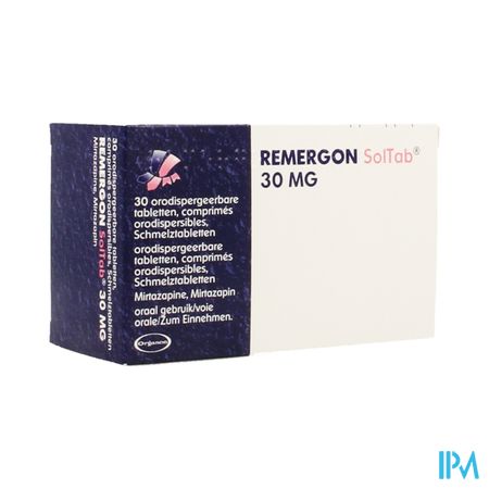 Remergon Sol Tabl 30mg Comp 30 X 30mg