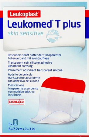 Leukomed T Plus Skin Sens. 7,2cmx5cm 5 7617800 2