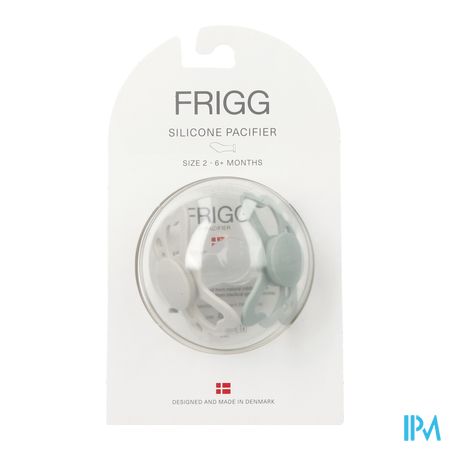 Frigg Fopspenen Butterfly T2 Silicon Sage/silver 2 1