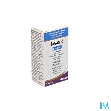 Nevanac 3mg/ml Susp Oogdruppels Fl Rond 1 X 3ml
