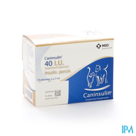 Caninsulin Susp Inj Cartouche 10x2,7ml