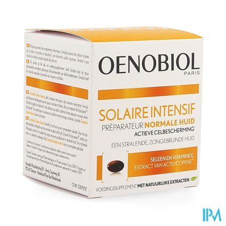 OENOBIOL SOLAIRE INTENSIF NORMALE HUID 30 CAPS