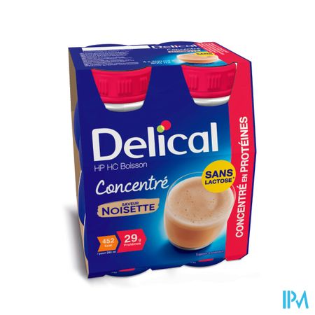 Delical Hp Hc Drank Geconc. Hazelnoot 4x200ml