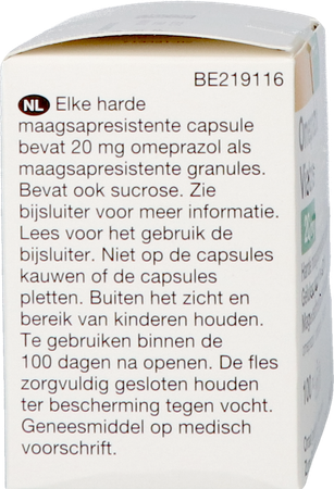 Omeprazol Viatris 20mg Caps 100 7