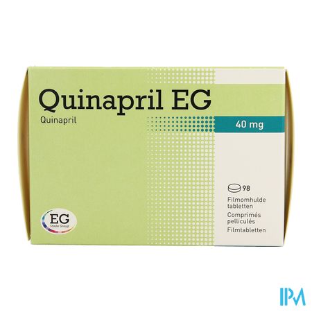 Quinapril EG 40Mg Tabl 98X40Mg 1