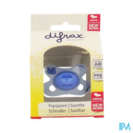 Difrax Fopspeen Newborn Dental Sil Boy -2/2m 1 796 1