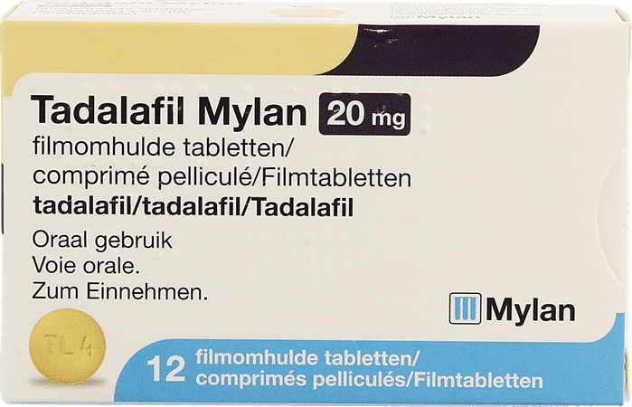 Tadalafil Mylan 20mg Comp Pell 12 X 20mg 1