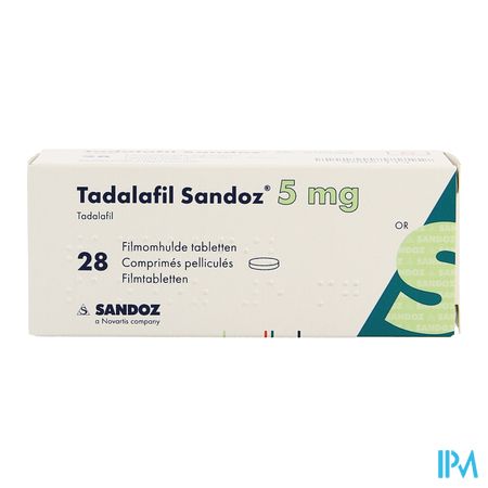 Tadalafil Sandoz 5,0mg Comp Pell 28 X 5,0mg 6
