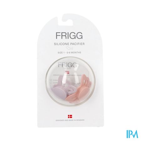 Frigg Fopspenen Butterfly T1 Silicon Lilac/peach 2