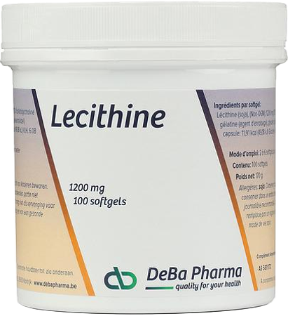 Lecithine Caps 100x1200mg Deba 3