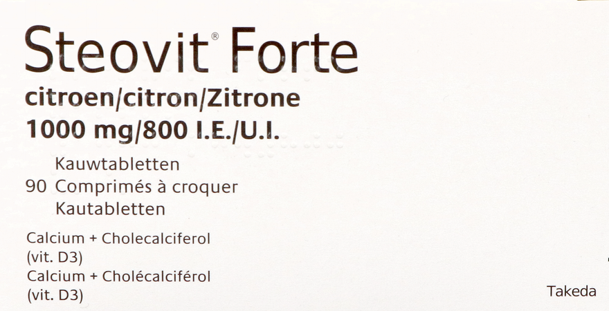 Steovit Forte Citroen 1000mg/800ie Kauwtabl 90 Pip 7