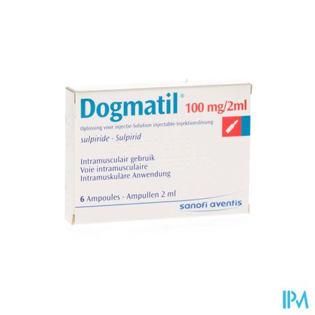 Dogmatil Amp 6 X 100mg/2ml