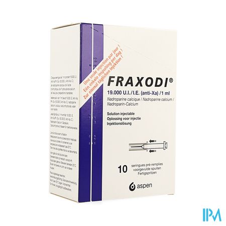 Fraxodi Amp Ser 10x1,0ml - 19.000 Ui/ie