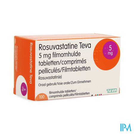 Rosuvastatine Teva 5mg Filmomh Tabl 100 2