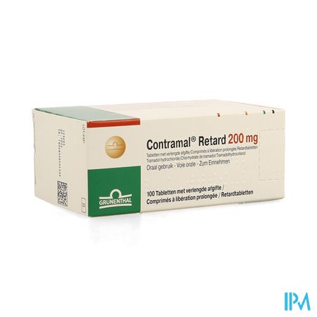 Contramal Retard 200mg Verl.afgifte Comp 100