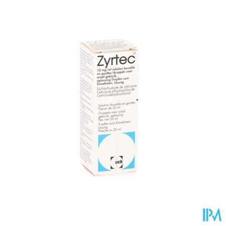 Zyrtec 10mg/ml druppels opl. (20ml)