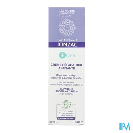 Jonzac Cica Bio Herstellende Creme Z/parfum 100ml 2