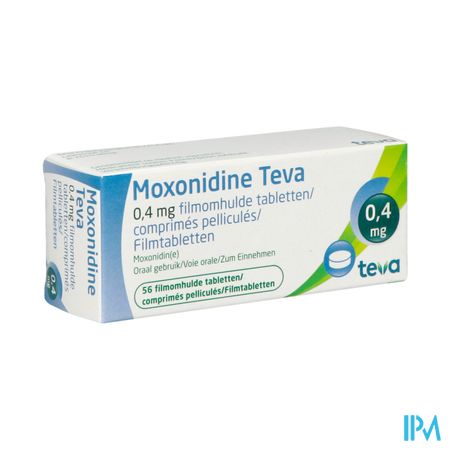 Moxonidine Teva Comp 56 X 0,4mg