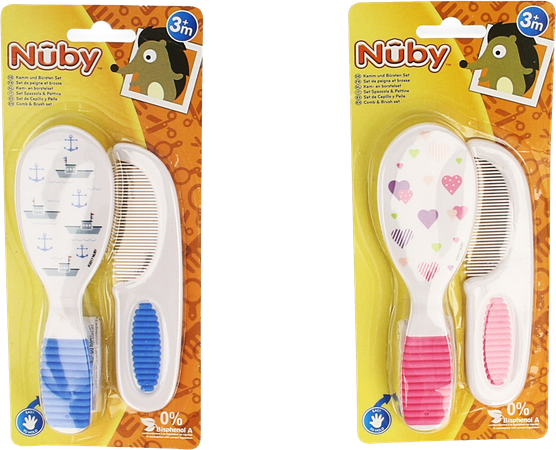 Nûby Kam & Borstel Set - 3m+ 4