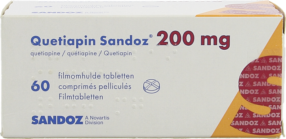 Quetiapin Sandoz Filmomh Tabl 60 X 200mg 1