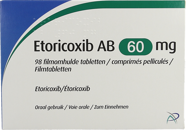 Etoricoxib Ab 60mg Comp Pell 98 X 60mg 1