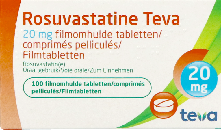 Rosuvastatine Teva 20mg Filmomh Tabl 100 4