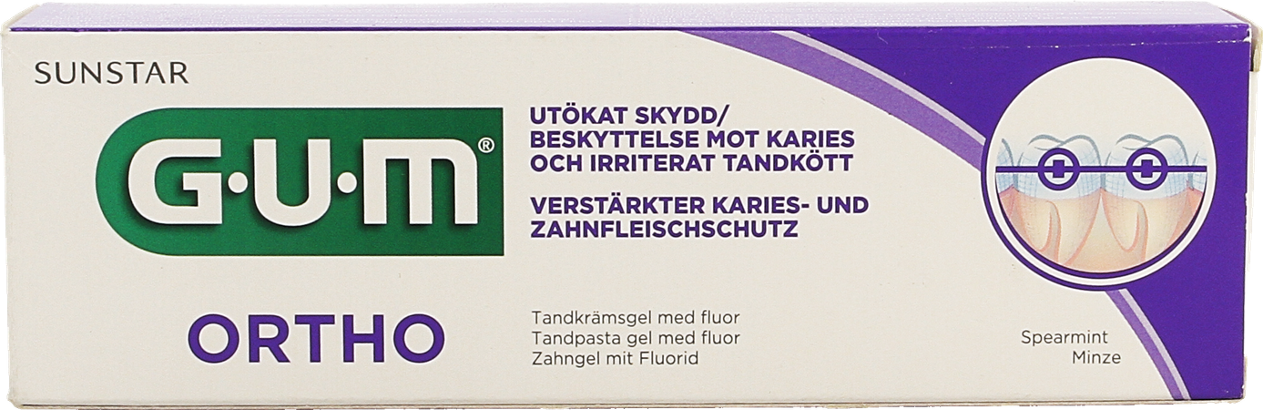 Gum Ortho Tandpasta Gel 75ml 3080 4