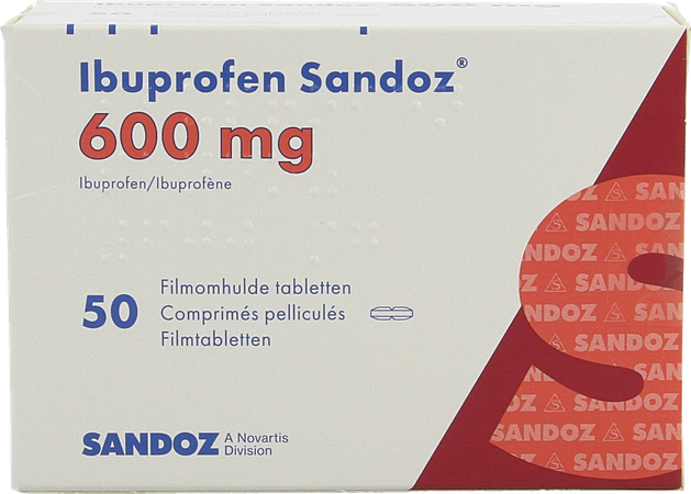 Ibuprofen Sandoz 600mg Filmomh Tabl 50 3