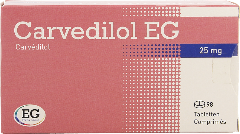 Carvedilol EG 25,00Mg Tabl 98X25Mg 1