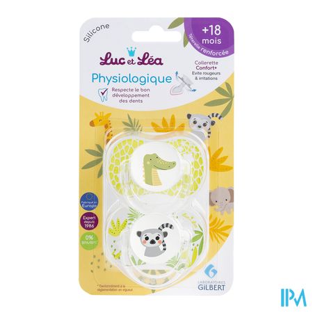 Luc&lea Duo Fopspeen Fysio 18m+ Zomer Ring 1