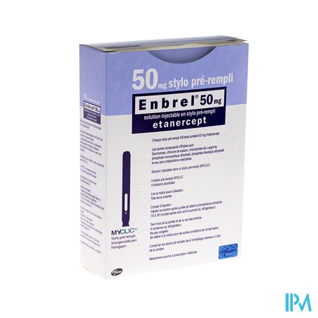 Enbrel 50mg Opl Inj Voorgevulde Pen Myclic 4x1ml 1