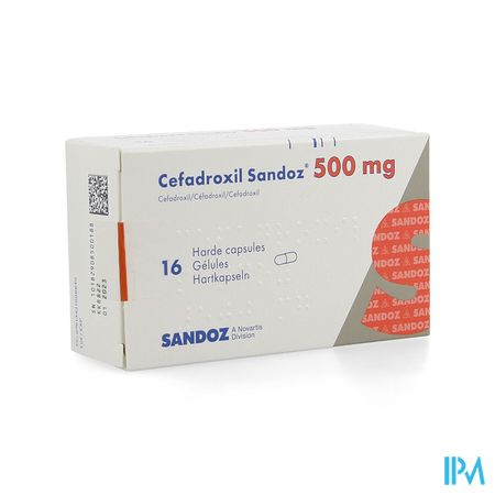 Cefadroxil 500mg Sandoz Caps 16x500mg