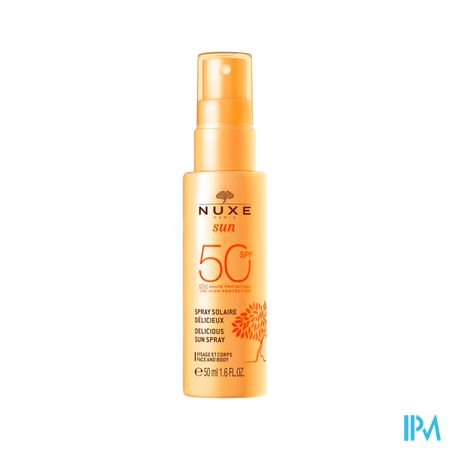 Nuxe Sun Heerlijk.zonnespray Gelaat&lic.spf50 50ml