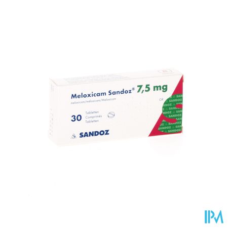 Meloxicam Sandoz 7,5mg Tabl 30 X 7,5mg