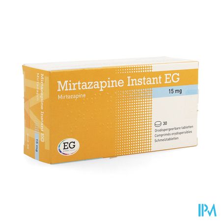 Mirtazapine EG Instant 15 Mg Comp Orodisp  30