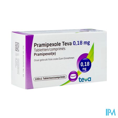 Pramipexol Teva 0,18mg Tabl 100