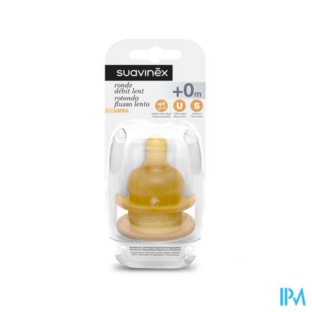 Suavinex Teets Zuigspeen Latex Rond +0m 2