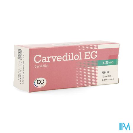 Carvedilol EG 6,25Mg Tabl 56X6,25Mg