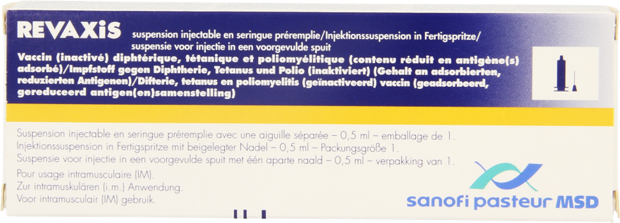 Revaxis Voorgev.spuit 0,5ml Ud + 1 Aparte Naald 3