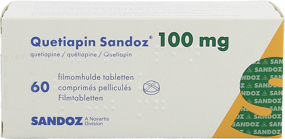 Quetiapin Sandoz Comp Enrobe 60 X 100mg 2