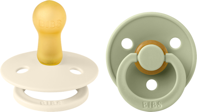 Bibs 2 Fopspeen Duo Sage Ivory 2