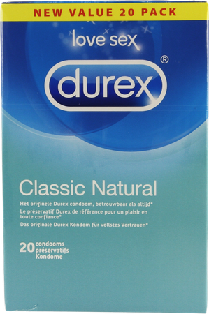 Durex Classic Natural Condoms 20 2